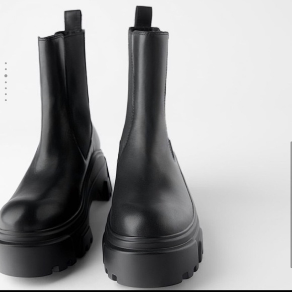 ZARA LUG SOLE BOOTS - Picture 5 of 10